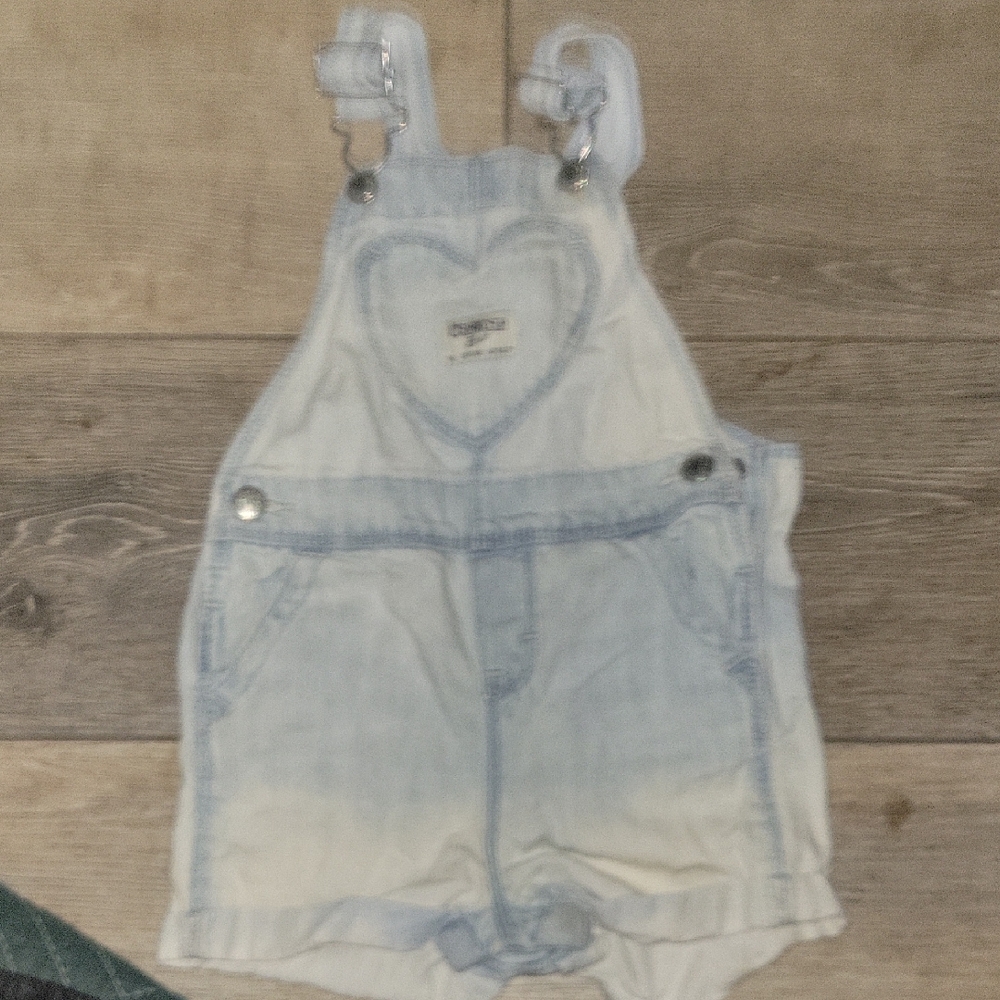 OshKosh B'gosh Light Blue Heart Overalls